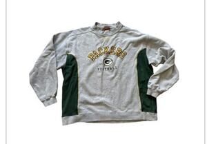 VTG Green Bay Packers Reebok Sweatshirt Men's XL NFL Embroidered Team Logo